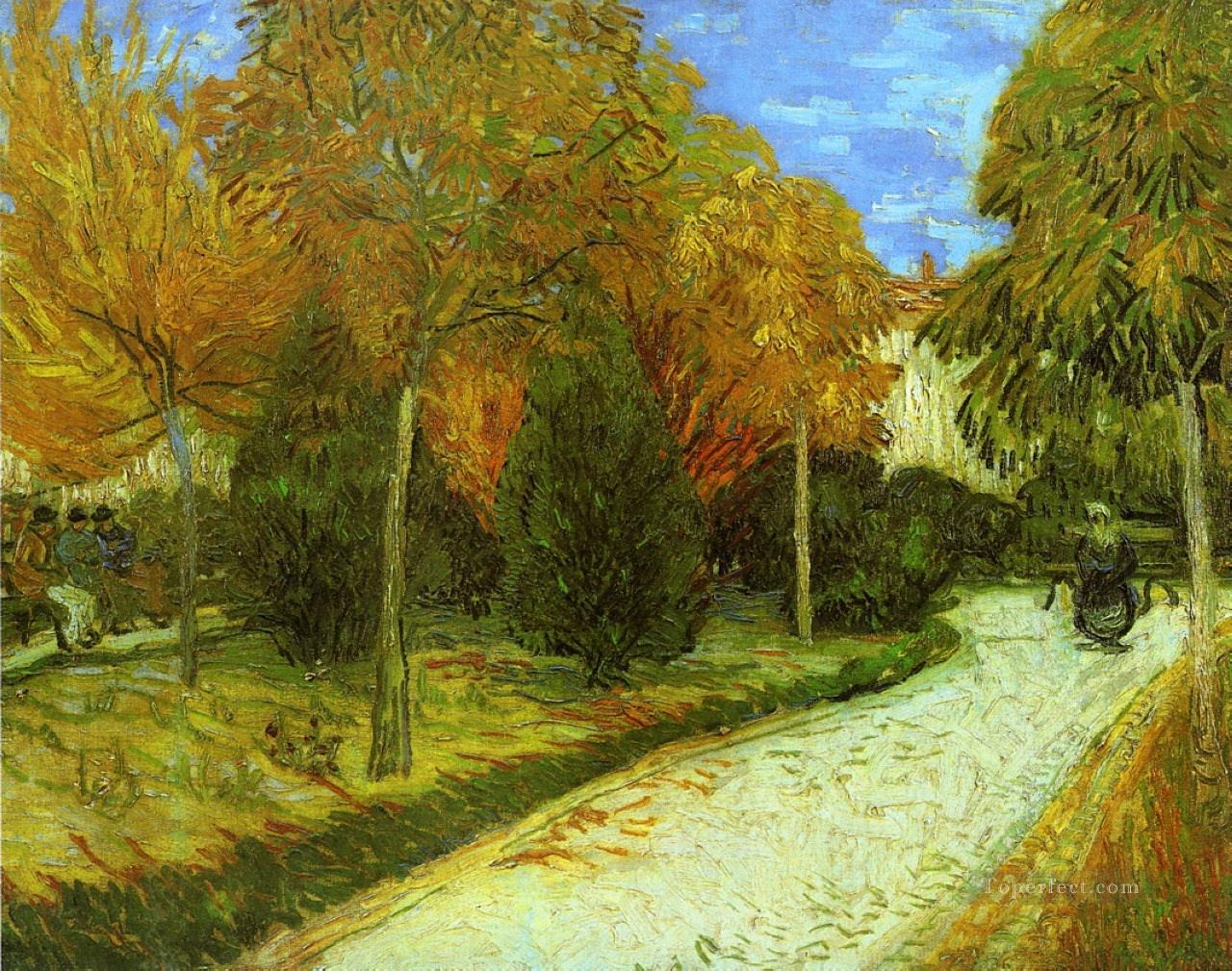 Path in the Park at Arles Vincent van Gogh Oil Paintings